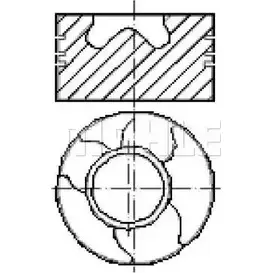 Поршень MAHLE ORIGINAL 3XOA94 0 TLKRH 1202366391 E13510