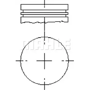 Поршень MAHLE ORIGINAL 34RMA RLA5T 03 E14165 1202377821 изображение 0