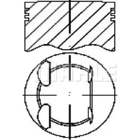 Поршень MAHLE ORIGINAL 1202377893 M75 20 4XOXJEA E18695 изображение 0