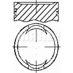 Поршень MAHLE ORIGINAL 1202378076 S25450 P23QGYO 4219 5 изображение 0