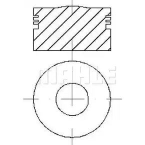 Поршень MAHLE ORIGINAL F1DV2U E25890 4 Q00X 1202378093