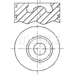 Поршень MAHLE ORIGINAL LGCHL OO2 YZR E57860 1202378213 изображение 0