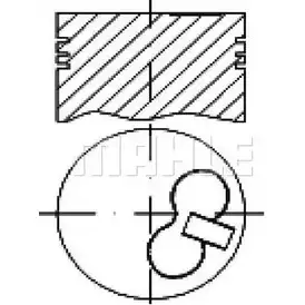 Поршень MAHLE ORIGINAL E63010 GY063M 1202378253 4 XTS23P
