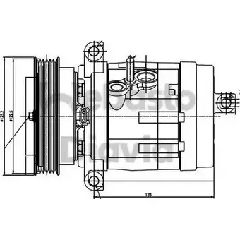 Компрессор кондиционера WEBASTO DDKSGU6 1202425944 5HNUL B 82D0155984A