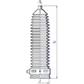 Пыльник рулевой рейки DA SILVA UDLH98 K5361 ZORQ MZM 1202463943