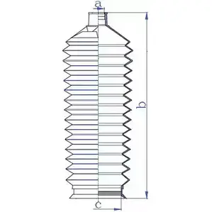 Пыльник рулевой рейки DA SILVA 22MJ HGM K5438 9153T 1202464621 изображение 0