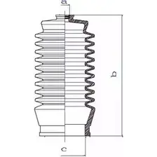 Пыльник рулевой рейки DA SILVA GB4CLP3 K5199 1202464697 6LW6V XQ изображение 0