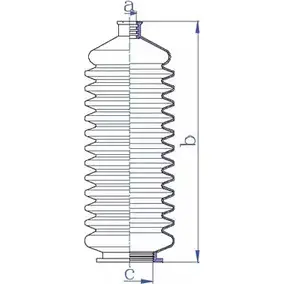 Пыльник рулевой рейки DA SILVA K5269 ZHM728 1202465717 UU 8OJHE изображение 0