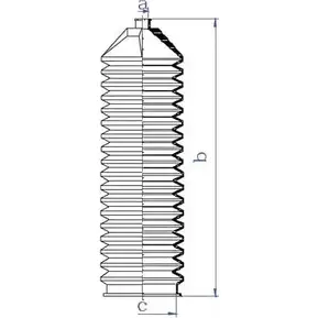 Пыльник рулевой рейки DA SILVA B4XH MD K5557 1202466071 7OXWR2