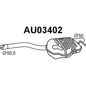 Задний глушитель VENEPORTE M5QRYN 6M3HF Y 1202491441 AU03402 изображение 0