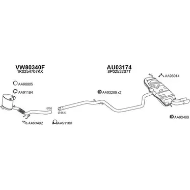 Система выпуска ОГ VENEPORTE 4 FHAC2 1202491794 030237 MF0PJMS изображение 0