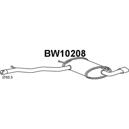 Задний глушитель VENEPORTE 1202495089 O3H VDH BW10208 TVT0O