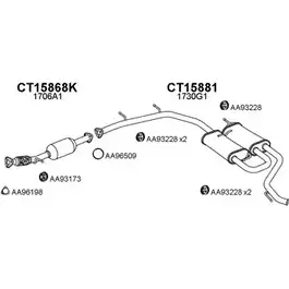 Система выпуска ОГ VENEPORTE 1202504822 5SXL9FM 0A4 HW 150658