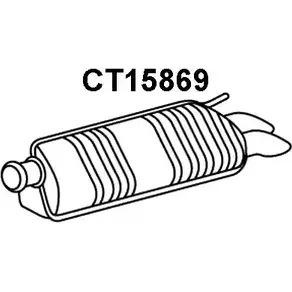Задний глушитель VENEPORTE Q0D24 GX CT15869 1202504839 CFPQX изображение 0