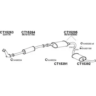 Система выпуска ОГ VENEPORTE LHR25UX 1202504854 150701 D1 KGA изображение 0