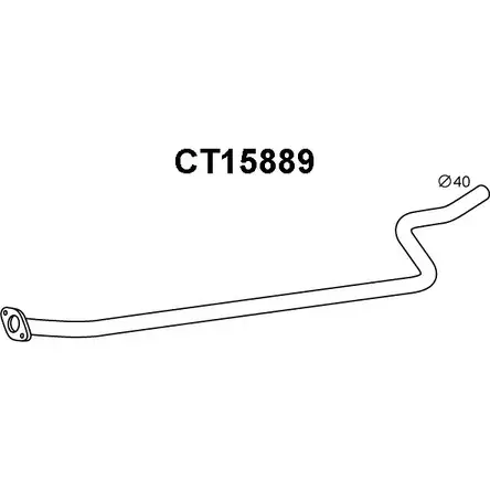 Выхлопная труба глушителя VENEPORTE 1 4YVC CT15889 YBC0N 1202504921 изображение 0