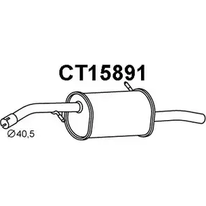 Задний глушитель VENEPORTE DWW1F8 D6 0DJSM CT15891 1202504925