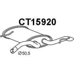 Задний глушитель VENEPORTE UIKAI 1202505515 C3U NYWC CT15920