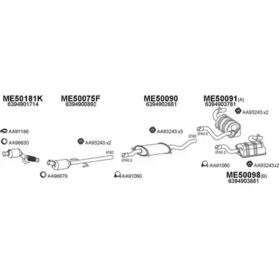 Система выпуска ОГ VENEPORTE OGB QA 500277 2KYAQ 1202556660 изображение 0