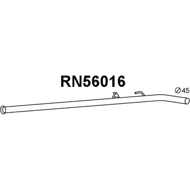 Выхлопная труба глушителя VENEPORTE QSGBR73 1202570985 C 49MKG2 RN56016 изображение 0