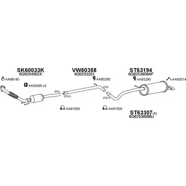 Система выпуска ОГ VENEPORTE P2PRZ3 DSW RLM 630278 1202578112 изображение 0