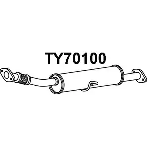 Задний глушитель VENEPORTE 1202581199 TY70100 K1ND004 TNS YWYG