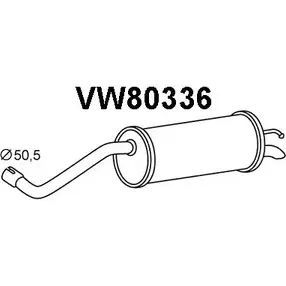 Задний глушитель VENEPORTE 1202597557 G18QK D J0MHGY VW80336 изображение 0