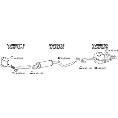 Система выпуска ОГ VENEPORTE 800706 1202597582 SO06F E90 9KY изображение 0