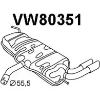 Задний глушитель VENEPORTE T 2VM3 WB0V2 VW80351 1202597683 изображение 0