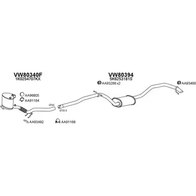 Система выпуска ОГ VENEPORTE D72UU 800716 1202597804 L FUQQ9E изображение 0