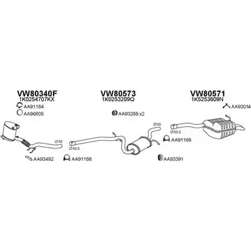 Система выпуска ОГ VENEPORTE 800728 WYPJMBQ 1202598048 9Y VRA7B изображение 0