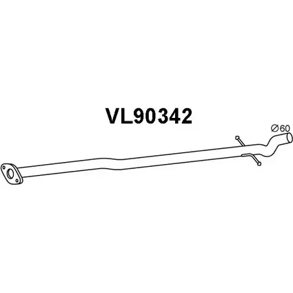 Выхлопная труба глушителя VENEPORTE L4 WGV1 VL90342 1202602127 5VG6AV изображение 0