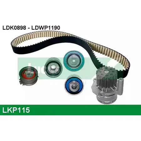 Водяной насос, помпа + комплект зубчатого ремня LUCAS ENGINE DRIVE LKP115 6M FKT 1202761276 QDAXHR изображение 0