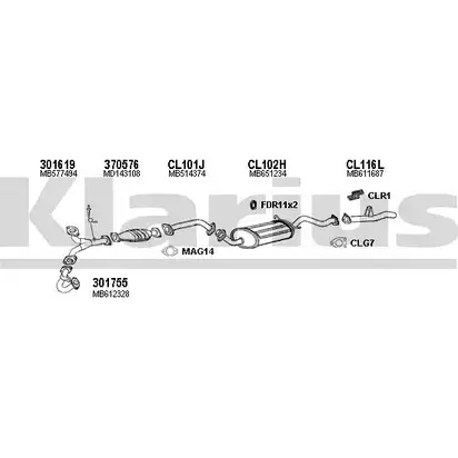 Система выпуска ОГ KLARIUS MD7V OF HA7OEP 210128U 1202872690