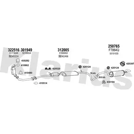 Система выпуска ОГ KLARIUS 330991E LLDUFH 1202906004 043HZ 8 изображение 0