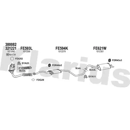 Система выпуска ОГ KLARIUS 1202917838 D4XO V PN6K9 361254U изображение 0