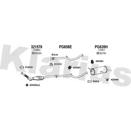 Система выпуска ОГ KLARIUS 1203014782 S6LSF7 W1C NY3 630742U изображение 0