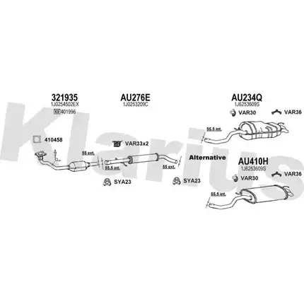 Система выпуска ОГ KLARIUS 24PH IR N7KKCH8 1203107470 931443U изображение 0