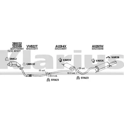 Система выпуска ОГ KLARIUS 7YMZR6 Y K17GS 940667U 1203119428 изображение 0