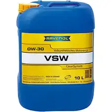 Моторное масло синтетическое VSW SAE 0W-30, 10 л RAVENOL 1203139189 U5FL PWS 111110601001999 4014835845107 изображение 0