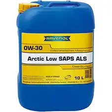 Моторное масло синтетическое Arctic Low SAPS ALS SAE 0W-30, 10 л RAVENOL 1203139993 4014835797741 111113701001999 PXQ LP изображение 0