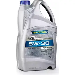 Моторное масло полусинтетическое SVE Standard Viscosity Ester Oil SAE 5W-30, 5 л RAVENOL E OTYO 1203140893 4014835802810 111610100501999 изображение 0