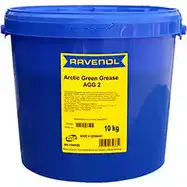 Смазка на основе синтетических компонентов Arctic Green Grease AGG 2, 10 л RAVENOL 7TBI1I7 1203144985 56D0KF I 1340126-010-03-999