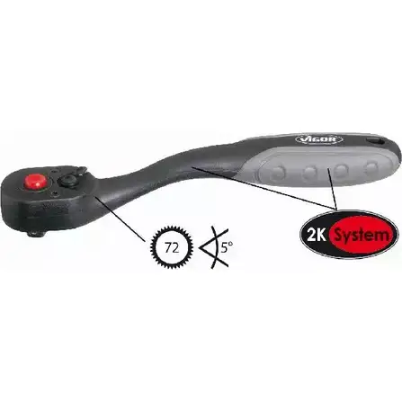 Ключ трещотка VIGOR UN 8I6 3DUFQ V1038 1203229656