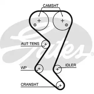 Ремень ГРМ GATES DJCFPBM T1605 1203362909 M NGJG88 изображение 0