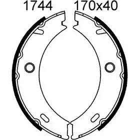 Тормозные колодки ручника, комплект BSF 1203446933 57JI QG DPJGUC 01744 изображение 0