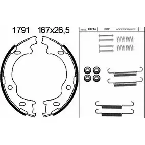 Тормозные колодки ручника, комплект BSF S3VQGI9 BU PCBEA 01791K 1203446968 изображение 0