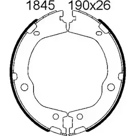 Тормозные колодки ручника, комплект BSF 0L DQC7I 1203447017 WC49Y2I 01845 изображение 0