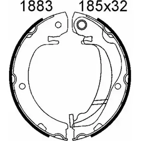 Тормозные колодки ручника, комплект BSF KOFP 8 TS1ZPE 01883 1203447049 изображение 0