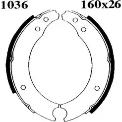 Тормозные колодки, комплект BSF 01036 E1SV73 EAU60A 9 1203447069